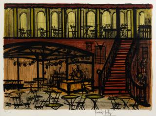 Bernard Buffet - La Taverne, from Carmen. Decors and Costumes
