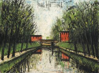 Bernard Buffet - Le Canal, environs d\'Evreux