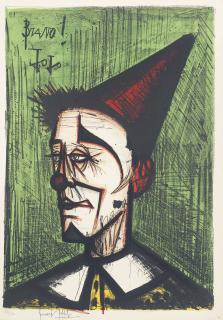 Bernard Buffet - Le Clown Jojo, from: Mon Cirque