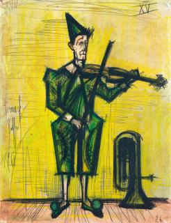 Bernard Buffet - Le Clown Musicien