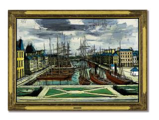 Bernard Buffet - Le Havre, Le Bassin Du Commerce