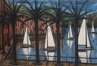 Bernard Buffet - Le port de Beaulieu