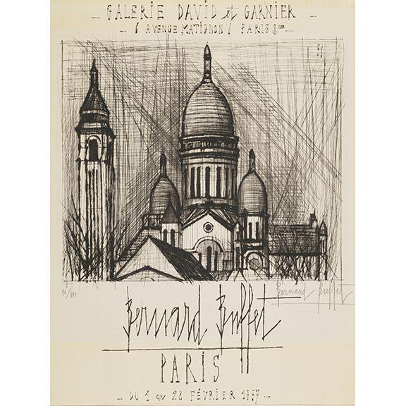 Bernard Buffet - Le Sacré-Cœur (Exhibition Poster)
