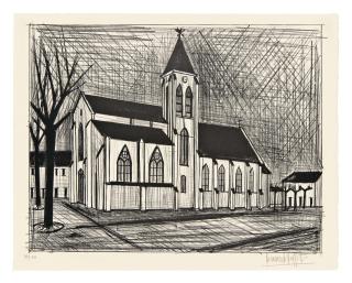 Bernard Buffet - L\'eglise (Sorlier 10)