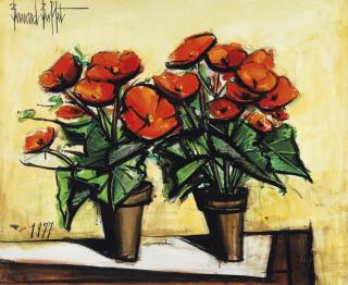 Bernard Buffet - Les deux bégonias