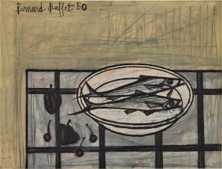 Bernard Buffet - Les Deux Poissons