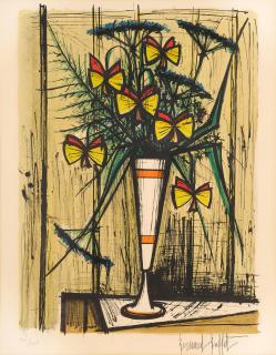 Bernard Buffet - Les Fleurs Papillons