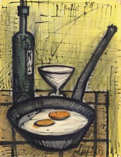 Bernard Buffet - Les ouefs sur le plat