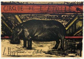 Bernard Buffet - L\'Hippopotame en Liberté (S.164)