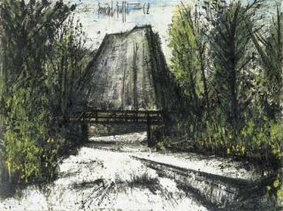 Bernard Buffet - Montagne, la cascade