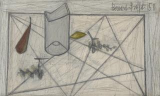 Bernard Buffet - Nature morte à la bouteille cassée