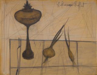 Bernard Buffet - Nature morte à la lampe à pétrol