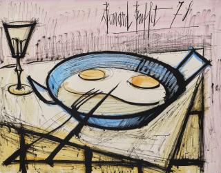 Bernard Buffet - Oeufs sur le plat