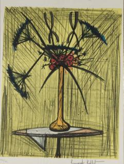 Bernard Buffet - Ombelles et Iris