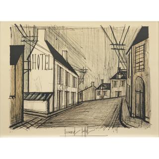 Bernard Buffet - Paysage de village
