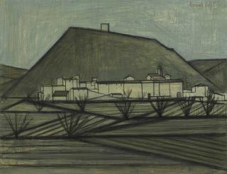 Bernard Buffet - Paysage du Vaucluse, Saint-Pacômbe