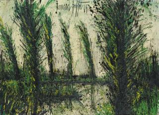 Bernard Buffet - Peupliers Près De La Rivière