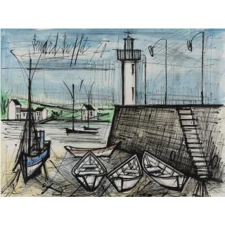Bernard Buffet - Phare Et Barque Bleue