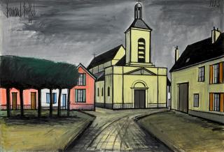 Bernard Buffet - Place de l\'Eglise