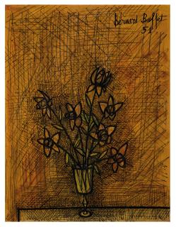 Bernard Buffet - Roses Orange