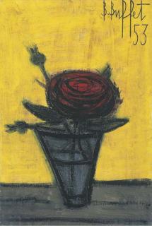 Bernard Buffet - Roses rouges
