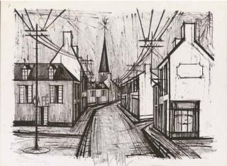 Bernard Buffet - Rue de Village (S. 190)