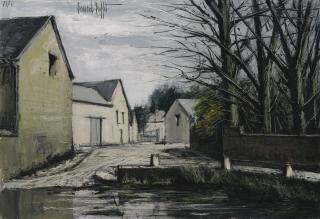 Bernard Buffet - Saint-Maulvis La Mare Et La Ferme Aulnay (Somme)