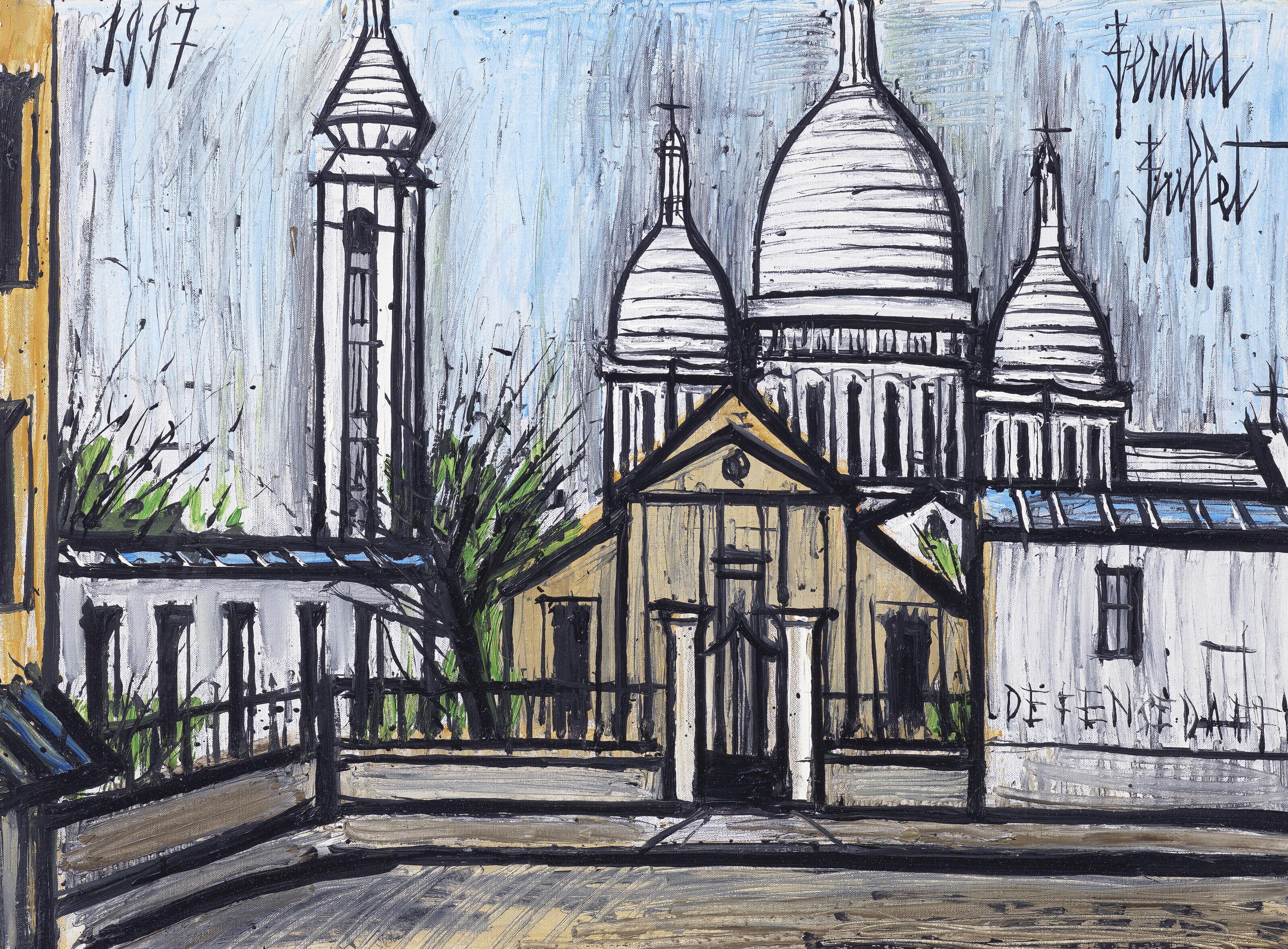 Bernard Buffet - Saint Pierre de Montmartre et le Sacré-Coeur
