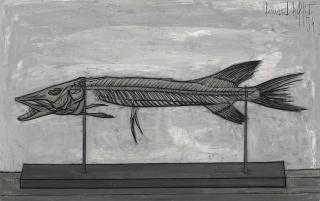 Bernard Buffet - Squelette de brochet