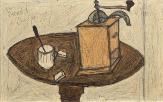 Bernard Buffet - Tasse et moulin à café