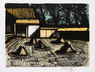 Bernard Buffet - Temple Daibutsu-den.