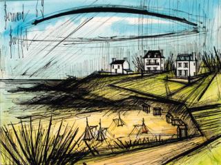 Bernard Buffet - Tentes et maisons