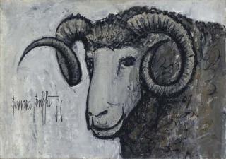 Bernard Buffet - Tête de bélier