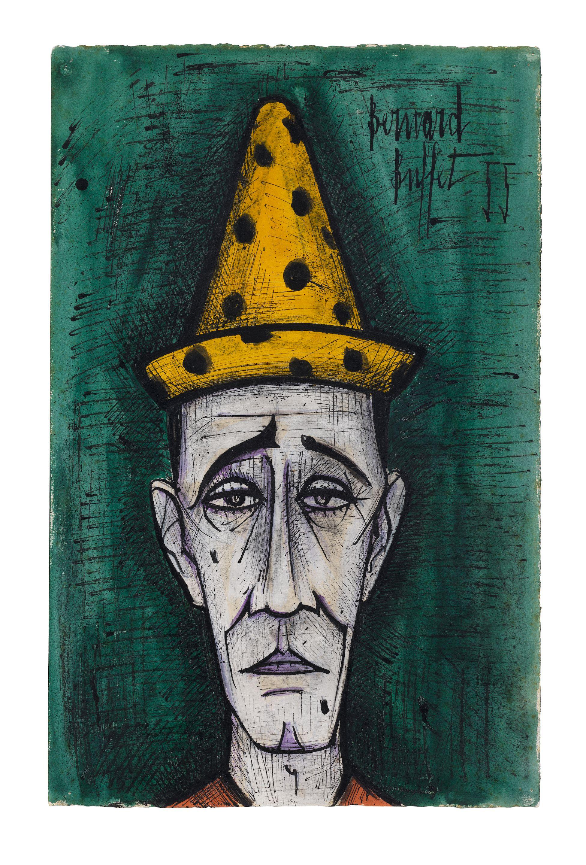 Bernard Buffet - Tête de clown