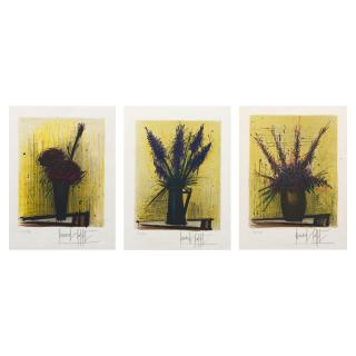 Bernard Buffet - Three Plates, from Herbier (3 works)