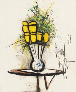 Bernard Buffet - Vase De Fleurs