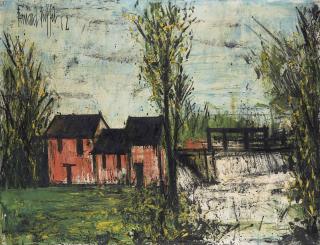 Bernard Buffet - Villiers, le vieux moulin