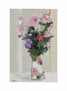Bernard Cathelin - Bouquet au vase de Chine