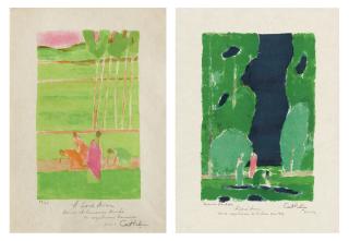 Bernard Cathelin - Clairière à Ceylan