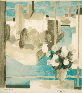 Bernard Cathelin - [Composition au Bouquet]