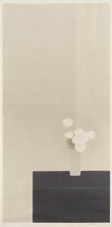 Bernard Cathelin - Grand Tokonoma aux Roses Blanches