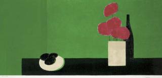 Bernard Cathelin - Grande Nature Morte aux Hortensias et Avocat