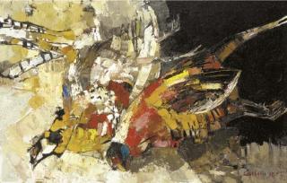 Bernard Cathelin - Les faisans