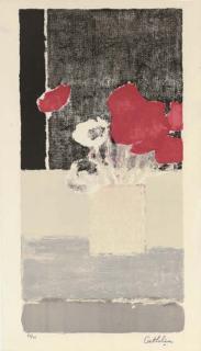 Bernard Cathelin - Pink and White Anemones