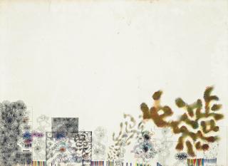 Bernard Cohen - Drawing for the Painting called \'Pie\'