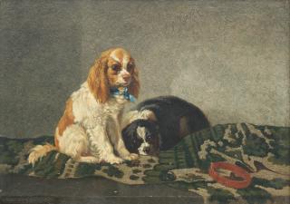 Bernard de Gempt - Two Spaniels
