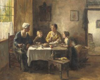 Bernard de Hoog - Family In An Interior