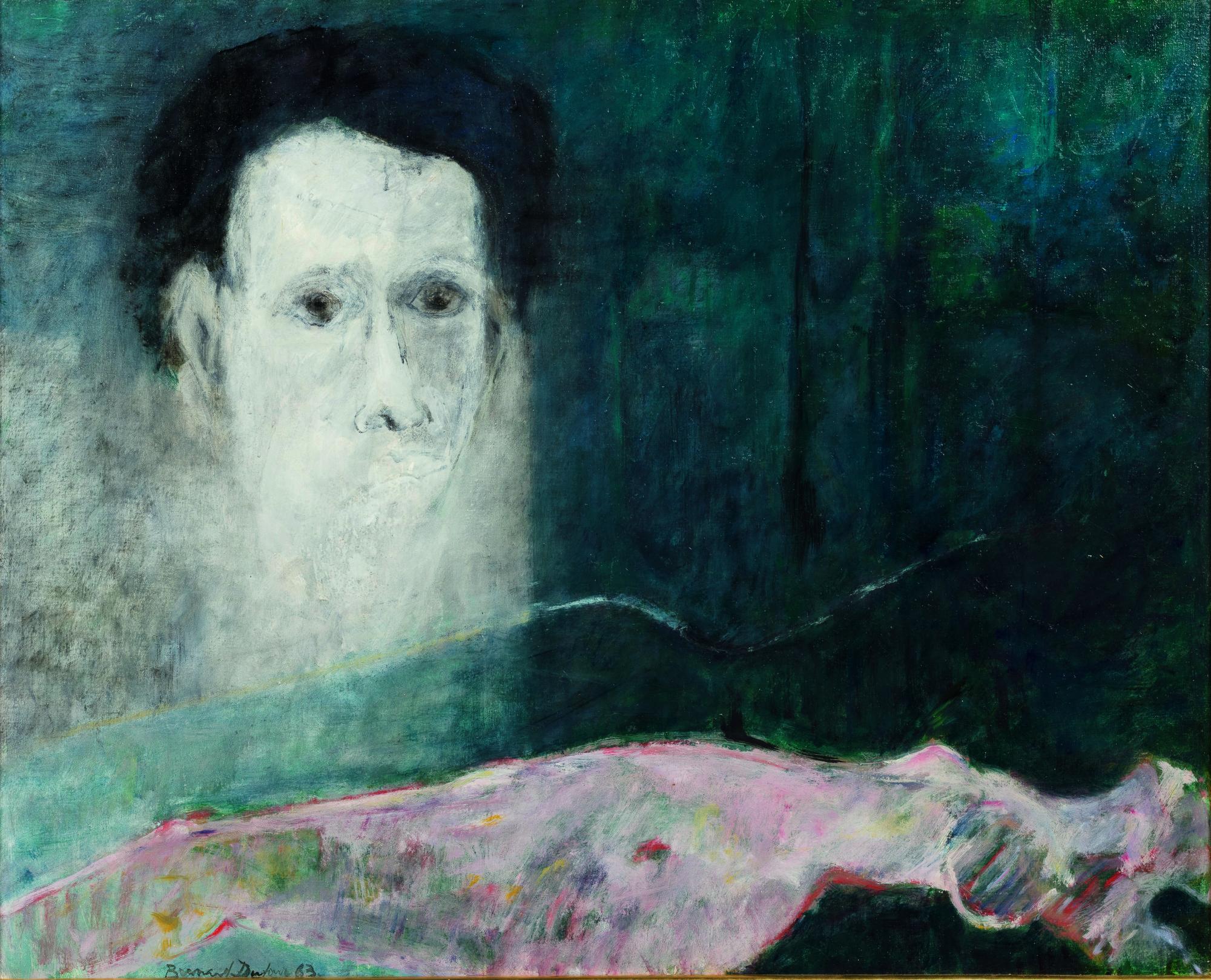 Bernard Dufour - Autoportrait Nu Rose