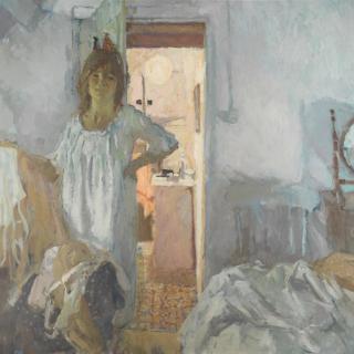 Bernard Dunstan R.A., R.W.A., N.E.A.C., H.P.S. - Bathroom, Dark Morning