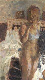 Bernard Dunstan R.A., R.W.A., N.E.A.C., H.P.S. - Dressing, Striped Jersey